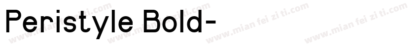 Peristyle Bold字体转换